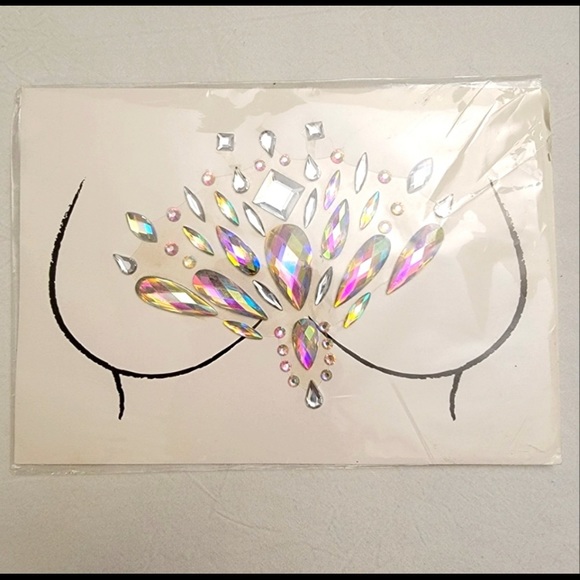 3/$30 Jeweled Festival Body Art Decal / Tattoo / Body Sticker - Picture 1 of 4